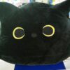 Peluche chat noir, blanc et gris