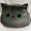 Peluche chat noir, blanc et gris