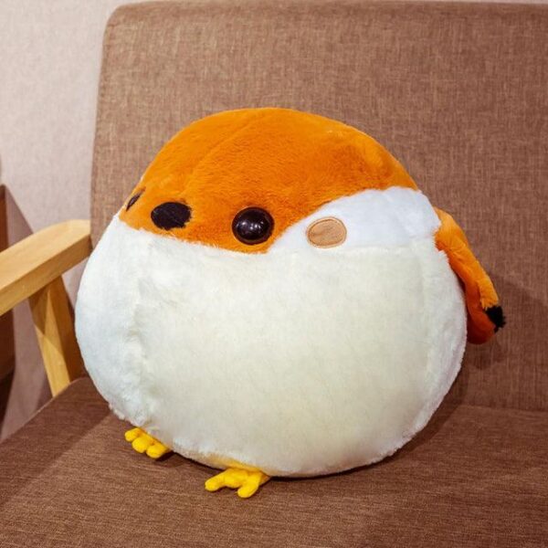 Mignon moineau joufflu en peluche