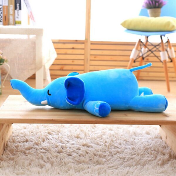 Animal en peluche éléphant bleu
