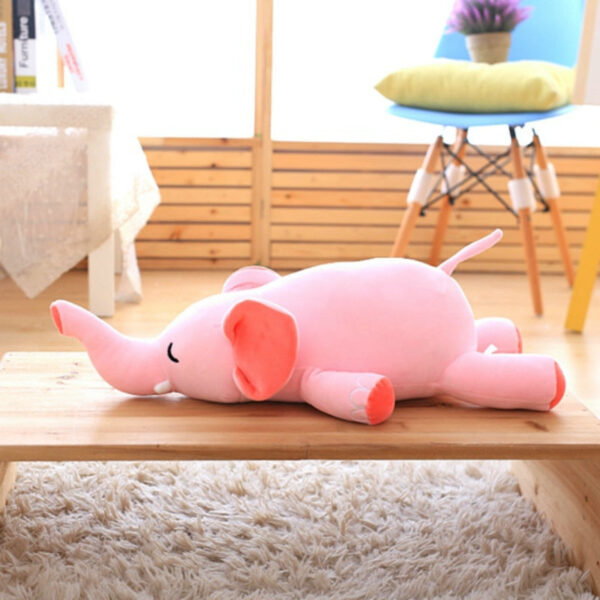 Éléphant rose en peluche idéal comme cadeau