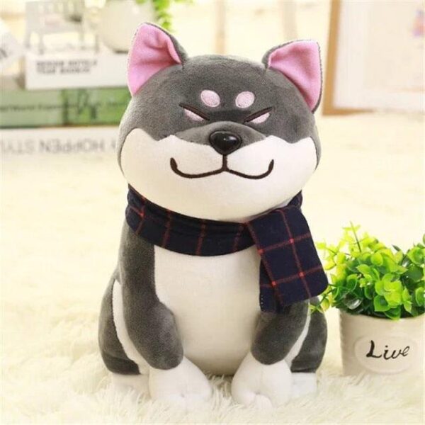 Peluche Foulard Chien Shiba Inu