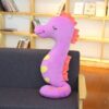Hippocampe en peluche géante doux et souriant