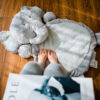 Coussin géant éléphant hyper doux