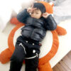Coussin géant en forme de renard en peluche xxl