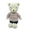 Jouets en peluche de 9.5" - 19.5" Kawaii Soft Stripe Clothes Bear (Ours à rayures)