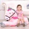 Peluche Licorne géante rose/bleue 50/70CM