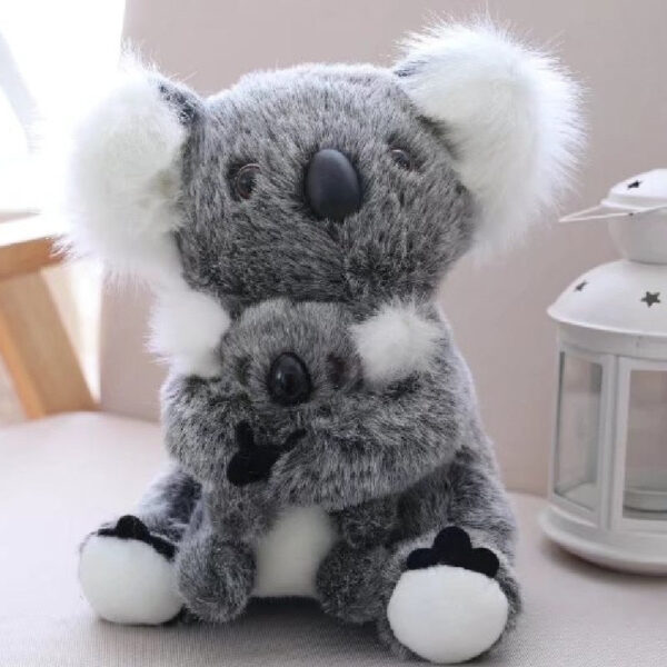 Jouet bébé Koala et sa maman gris