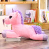 Peluche géante licorne xxl rose