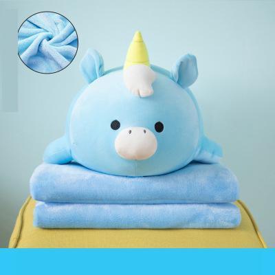 Oreiller de dessin animé de style classique avec couverture pliée