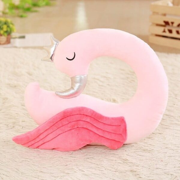 Tête De Flamant Rose Peluche <br> Oreiller™