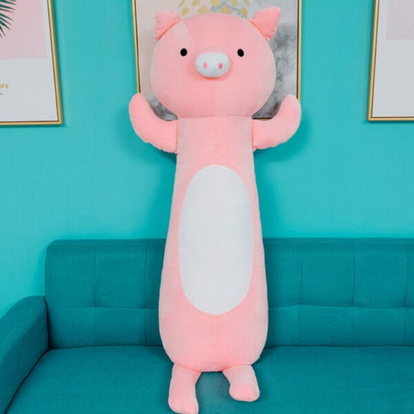 peluche geante cochon rose debout.jpg