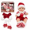 Poupée Deux modèles au choix, avec tenue de Noël en tricot