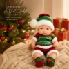 Poupée Deux modèles au choix, avec tenue de Noël en tricot