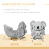 Cheval à bascule Homcom en forme de koala pour bébés
