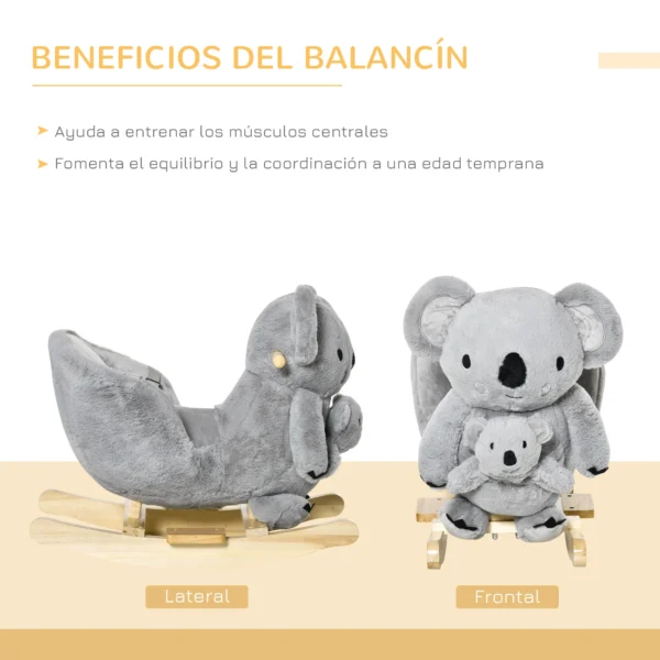 Cheval à bascule Homcom en forme de koala pour bébés