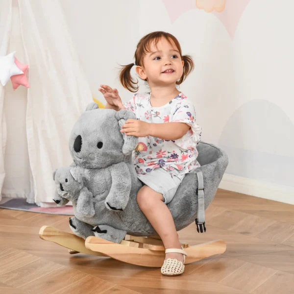 Hea3c00a2479746a8ab32fbfbb5e880357.webp Cheval à bascule Homcom en forme de koala pour bébés