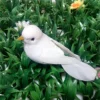 Oiseaux artificiels – Figurines de pigeons gris