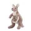 Peluche kangourou : maman kangourou et son bébé