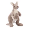 Peluche kangourou : maman kangourou et son bébé