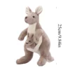 Peluche kangourou : maman kangourou et son bébé