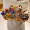 Peluche canard mandarin réaliste