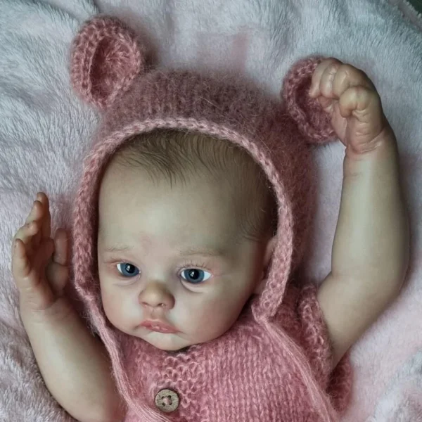S9ec910dab2cc485eacb4e91e60087b3bn.webp NPK 18inch Reborn Baby Doll Meadow full Body 100% handmade 3D Skin with Visbile Veins Collectible Art Doll Christmas Gift