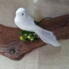 Oiseaux artificiels – Figurines de pigeons gris