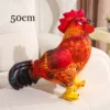 Peluches réalistes (poule, canard, dinosaure, chien, chat, âne)