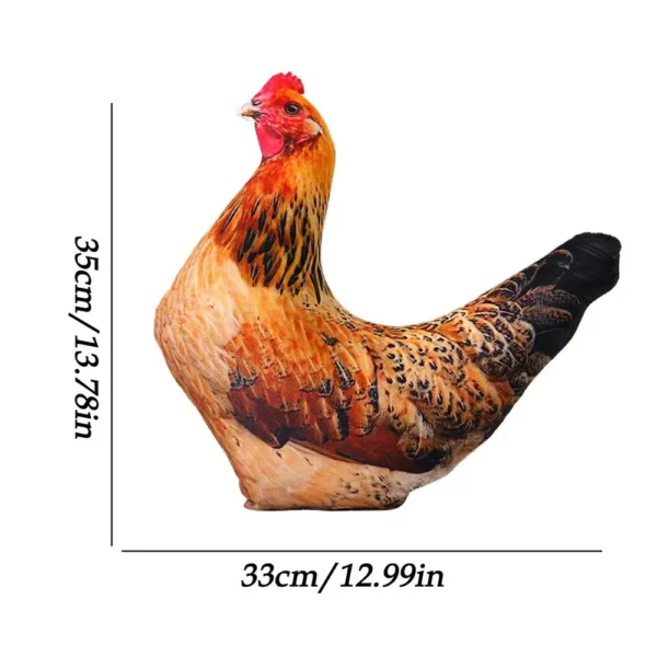 Coussin décoratif en forme de poule