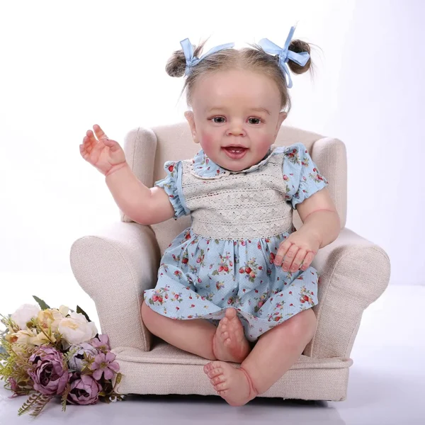 Se16cf9c5f0a146d494ffc9e7540194380.webp Poupée « reborn » réaliste (fille) de 22 pouces